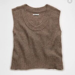 Aerie Brown Knit Sweater